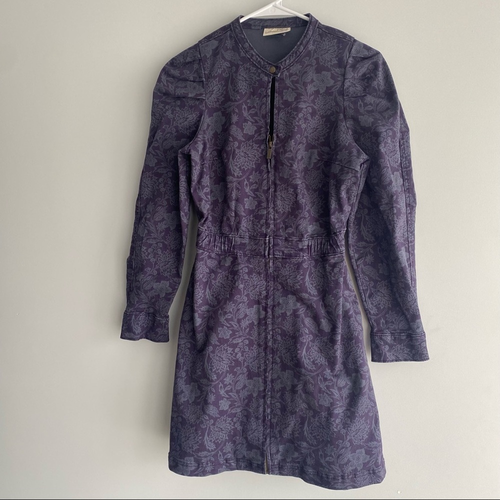 Women's Puff Long Sleeve Structured Denim Dress Size Universal Thread™ Blue XS - Picture 4 of 16
